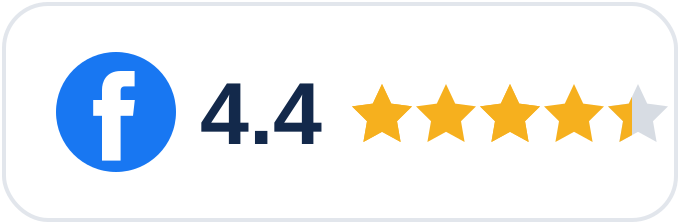 Rated 4.4 on Facebook